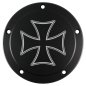 Preview: Motordeckel - Derby-Cover - schwarz - mit Lasergravur → Cross