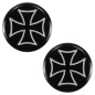 Preview: Schrauben-Cover - Gabelholme - Flat - schwarz → Cross