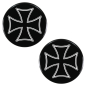 Preview: Schrauben-Cover - Gabelholme - Flat - schwarz → Cross