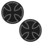 Preview: Schrauben-Cover - Gabelholme - Flat - schwarz → Cross