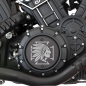 Preview: Motordeckel - rechts - mit Lasergravur - Cross & Indian