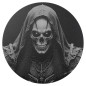 Preview: Pulley-Cover schwarz mit Lasergravur → Reaper 02