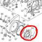 Preview: Pulley-Cover schwarz mit Lasergravur → Cross