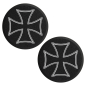 Preview: Schwingen-Arm-Cover - 2 Stück - Lasergravur → Cross