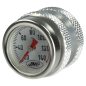 Preview: Oeltemperatur-Anzeige von JMP - M30x1.5 - Gehäuse silber - Zifferblatt weiss