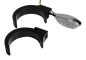 Preview: Blinkerhalter - Gabelholm - Shorty - 56mm - M8 - schwarz