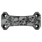 Preview: Riser-Cover schwarz mit Lasergravur → Skull-Party