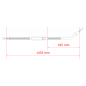 Preview: Bowdenzug-Satz von Motion Pro → Stahlflex → 120 mm länger