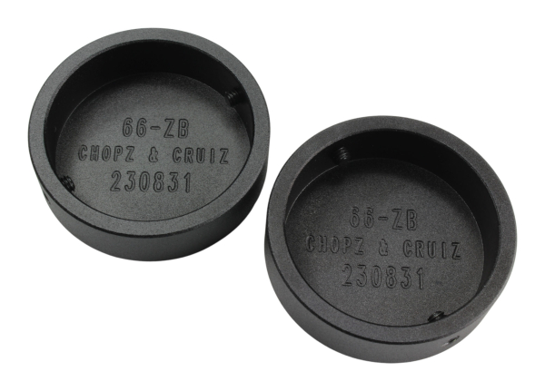 Preview: Schrauben-Cover - Gabelholme - Flat - schwarz → Punisher