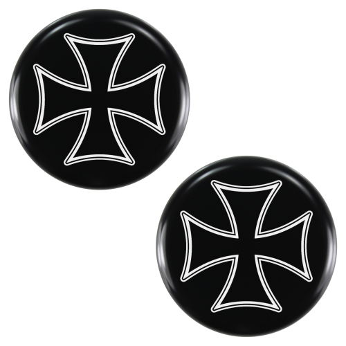 Schrauben-Cover - Gabelholme - Flat - schwarz → Cross