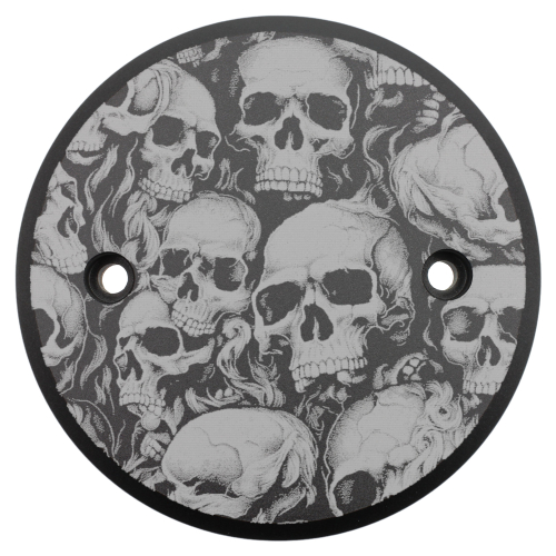 Motordeckel - links - mit Lasergravur → Skull-Party