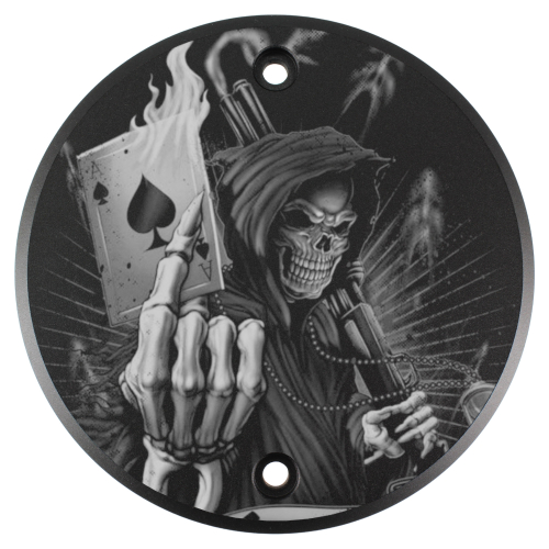 Motordeckel - rechts - mit Lasergravur - Ace of Death 01