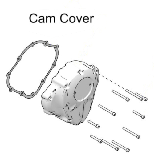 Preview: Motordeckel - rechts - mit Lasergravur → Skull-Party