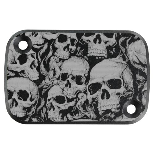 Flüssigkeitsbehälter-Deckel - schwarz → Skull-Party 01
