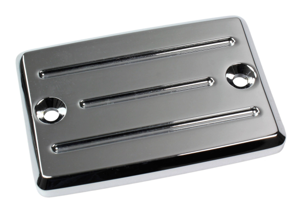 Flüssigkeitsbehälter-Deckel - Fluted - verchromt