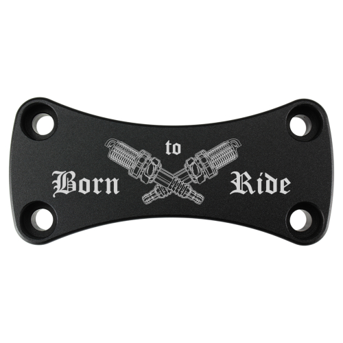 Riser-Cover schwarz mit Lasergravur → Born to Ride