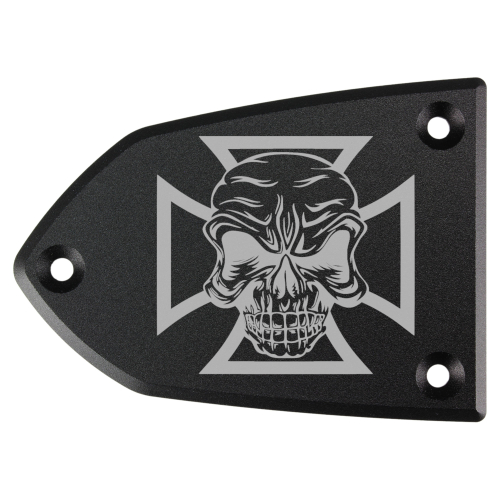 Flüssigkeitsbehälter-Deckel - mit Lasergravur → Cross & Skull
