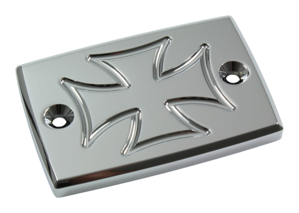 Flüssigkeitsbehälter-Deckel - Cross - verchromt