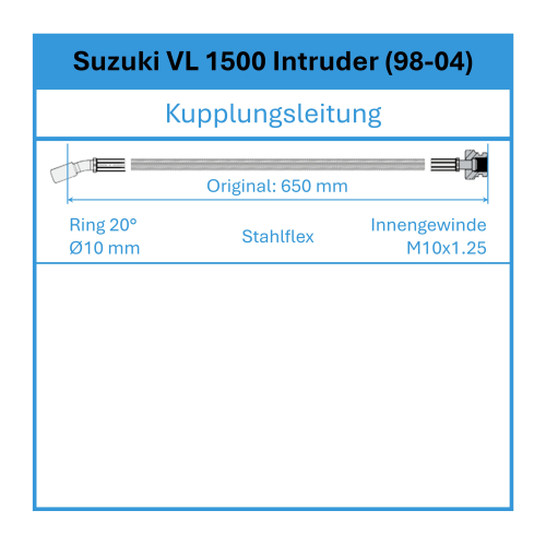 Preview: Kupplungsleitung - Stahlflex