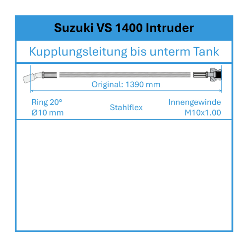 Preview: Kupplungsleitung - Stahlflex
