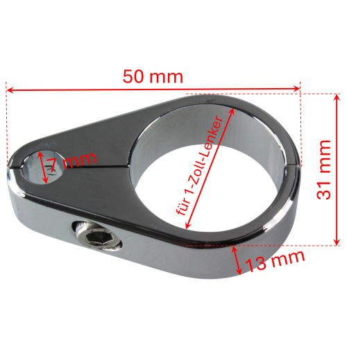 Lenkerklemme / Halter für Züge → 1 Zoll → Gaszug → einfach