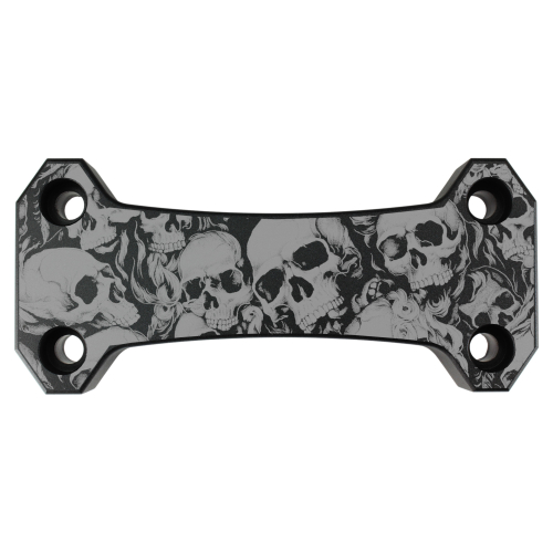 Riser-Cover schwarz mit Lasergravur → Skull-Party