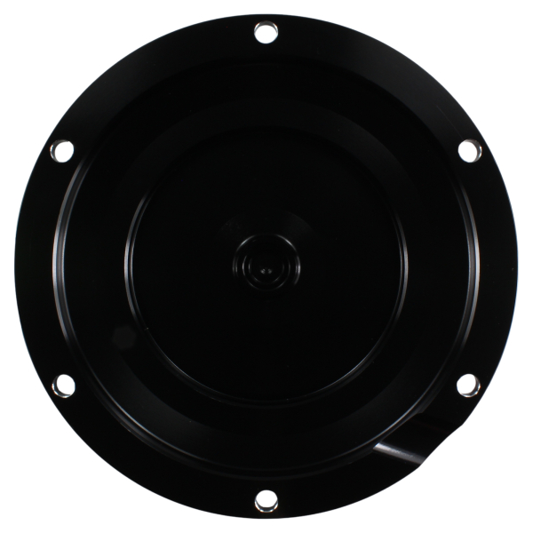 Motordeckel - Derby-Cover - schwarz - mit Lasergravur → Fuck You Skull