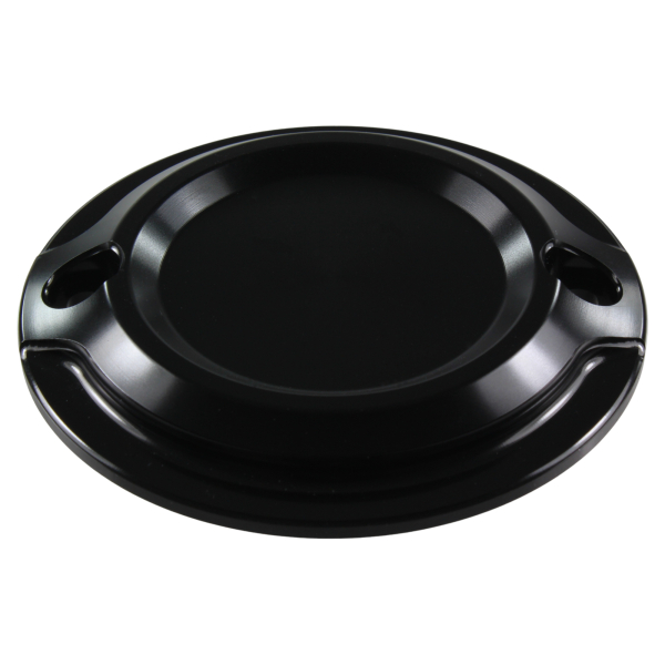 Motordeckel - Point-Cover - schwarz - mit Lasergravur → Skull-Party 01