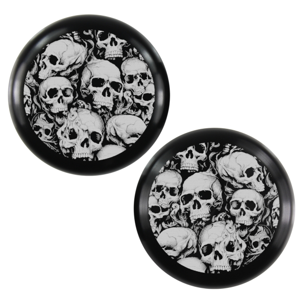 Schrauben-Cover - Gabelholme - Flat - schwarz → Skull-Party 01