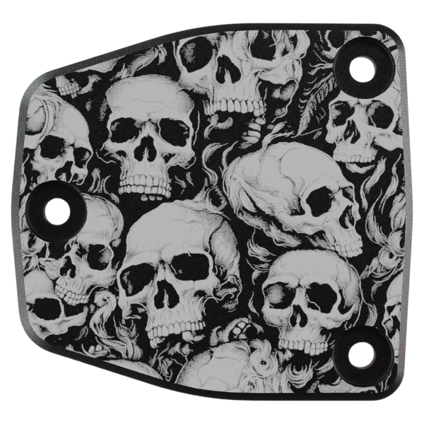 Flüssigkeitsbehälter-Deckel - schwarz → Skull-Party 01