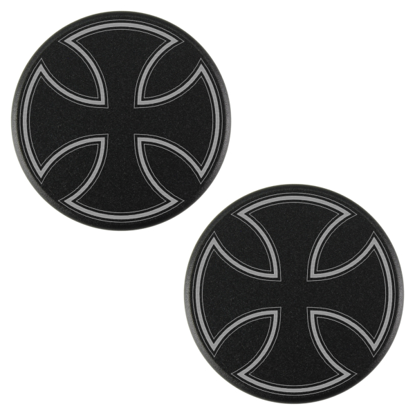 Schrauben-Cover - Gabelholme - Flat - schwarz → Cross