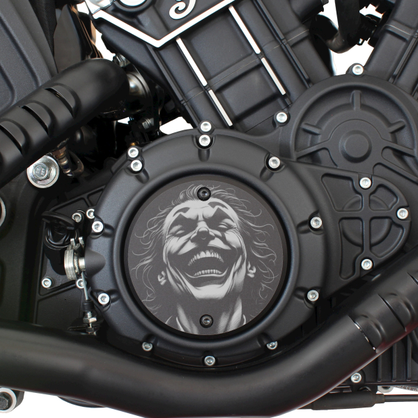 Motordeckel - rechts - mit Lasergravur - Joker 01