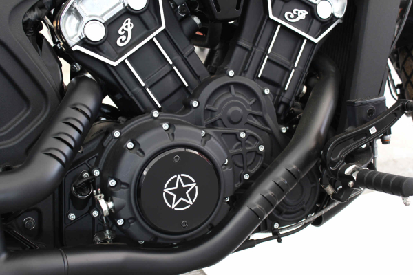 Motordeckel - rechts - US-Army - schwarz