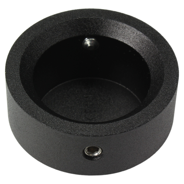 Achs-Cover - vorne links - Smooth - mattschwarz