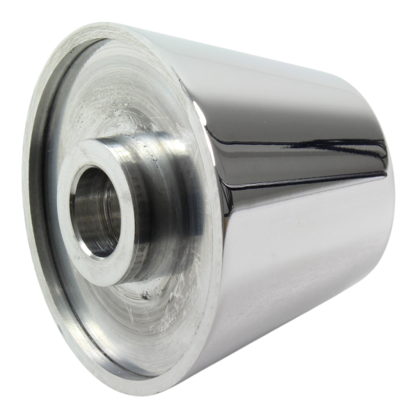 Achs-Cover - vorne links - Smooth - Alu poliert