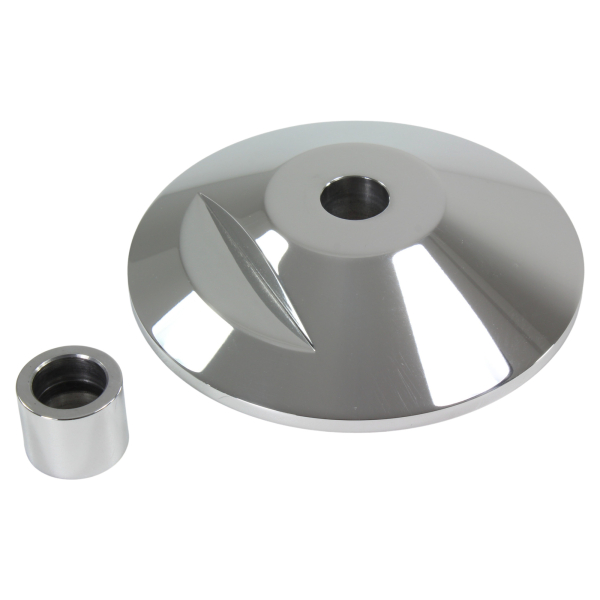 Achs-Cover - vorne rechts - Smooth - Alu poliert