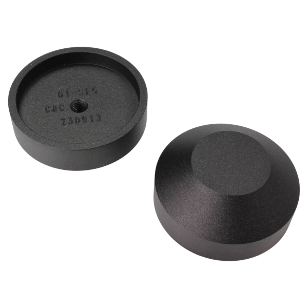 Achs-Cover - vorne - Smooth - schwarz
