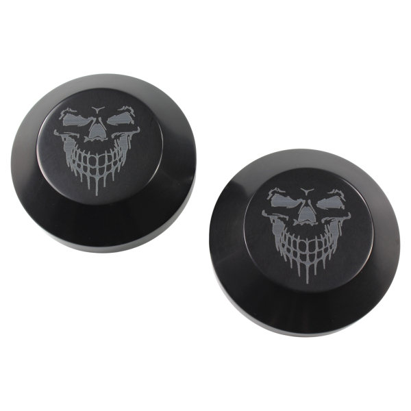 Schrauben-Cover - Gabelholme - Skull - schwarz