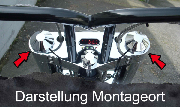 Schrauben-Cover - Gabelholme - Flat - poliert