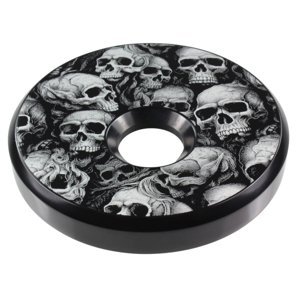 Tankdeckel - Alu schwarz → Skull-Party 01