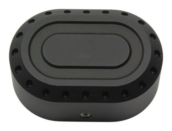 Achs-Cover - hinten links - Drilled - mattschwarz