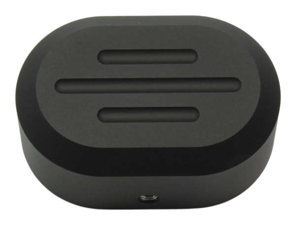 Achs-Cover - hinten links - Fluted - mattschwarz