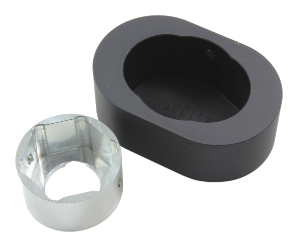 Achs-Cover - hinten links - Fluted - mattschwarz