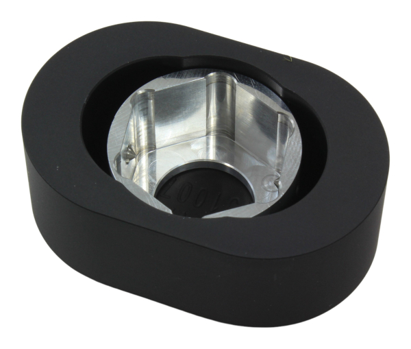 Achs-Cover - hinten links - Fluted - mattschwarz