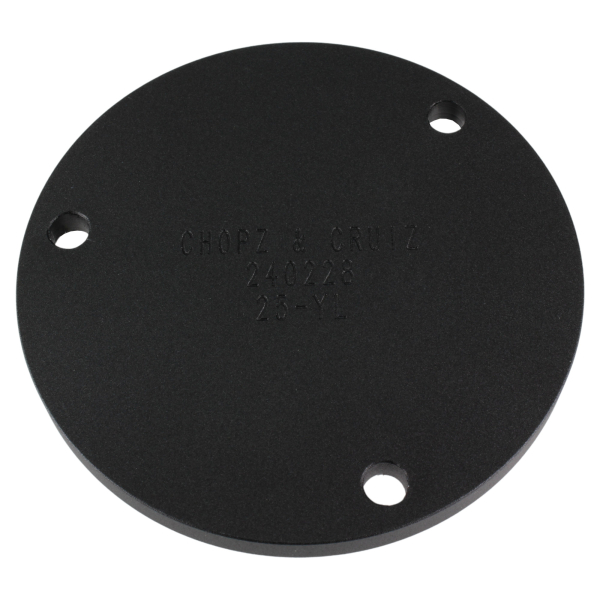 Motordeckel schwarz mit Lasergravur → Fuck You Skull