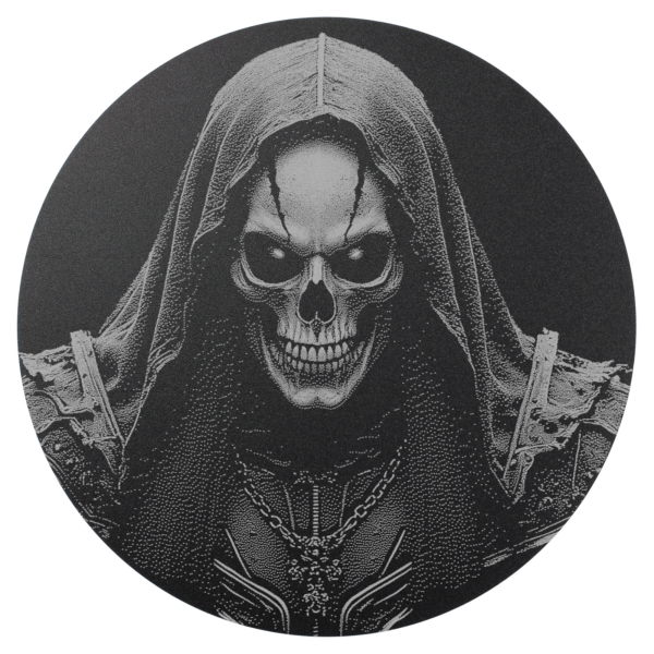 Pulley-Cover schwarz mit Lasergravur → Reaper 02