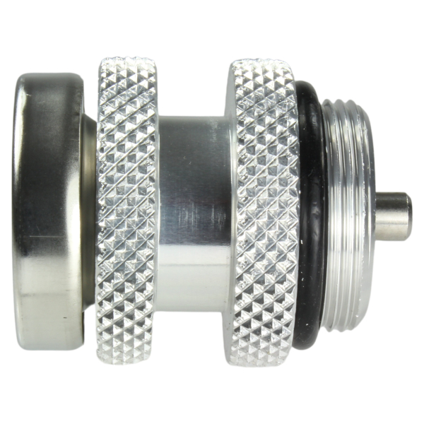 Oeltemperatur-Anzeige von JMP - M30x1.5 - Gehäuse silber - Zifferblatt weiss