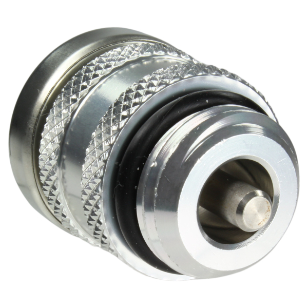 Oeltemperatur-Anzeige von JMP - M27x3 - Gehäuse silber - Zifferblatt weiss