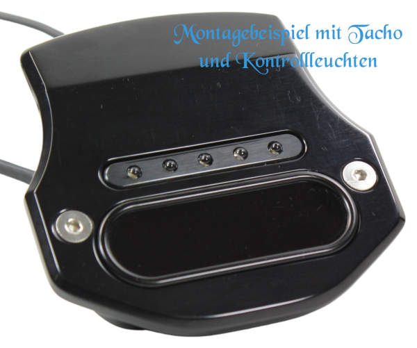 Tacho-Halterung für motoscope mini - TT - schwarz
