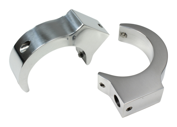 Blinkerhalter - Gabelholm - Shorty - 41mm - M8 - poliert